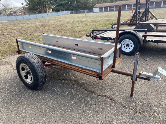 single axle trailer - all metal