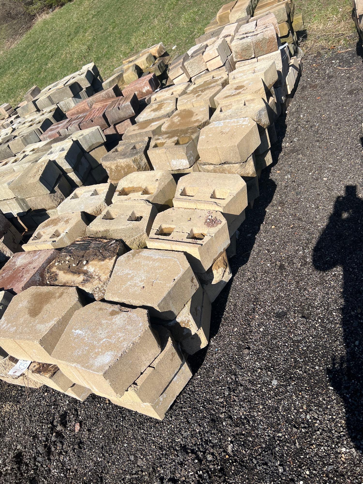 3 pallets of retaining wall Proxibid