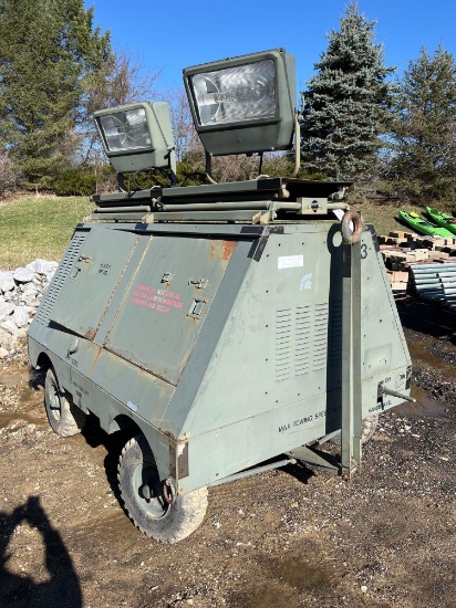 U.S. Air Force Flood light system with lights not running