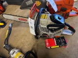 Echo QV 8000 chainsaw with extra chains runs