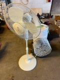 cool mist fan, floor fan, water jug