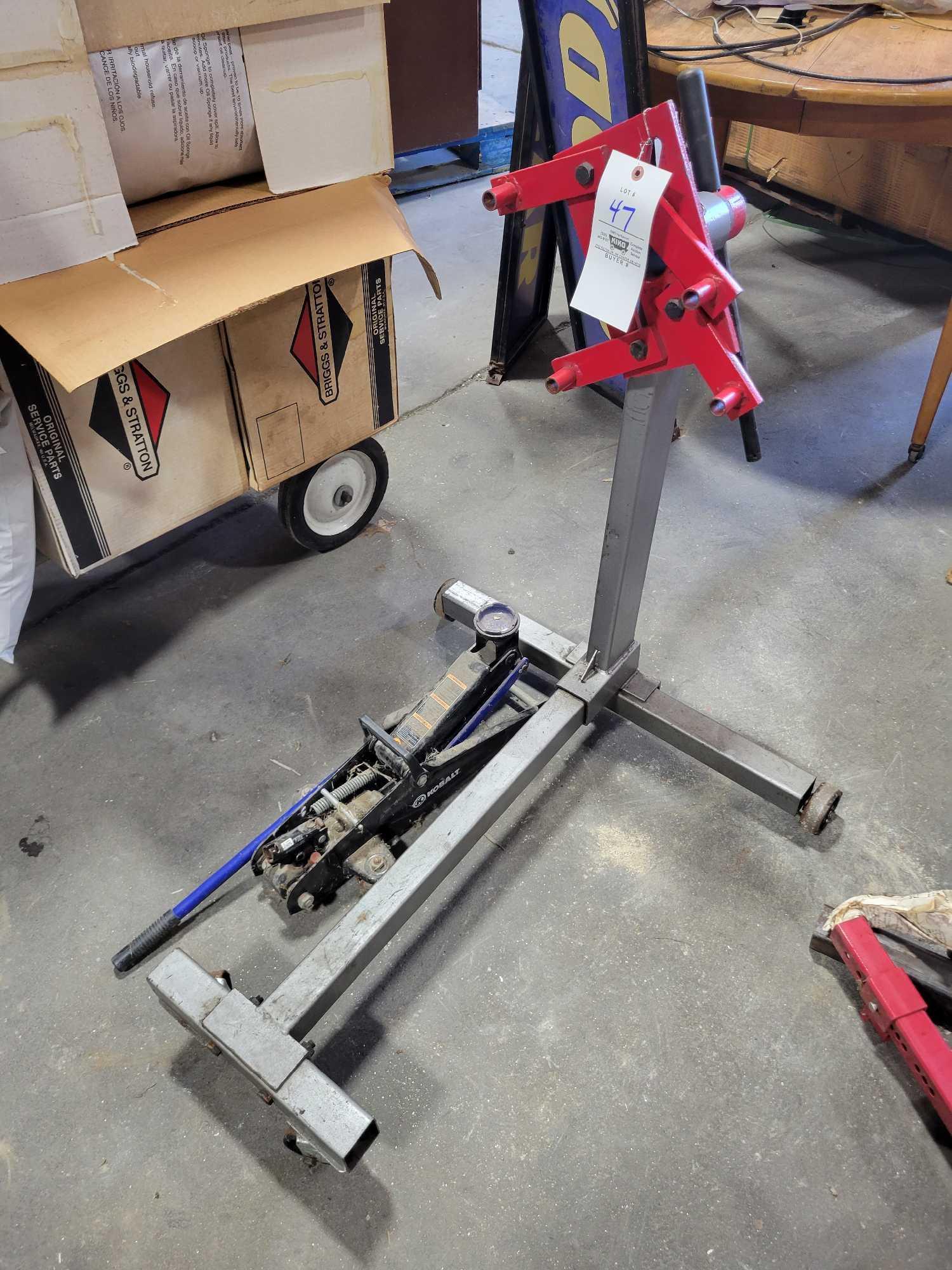 750lb engine stand with kobalt floor jack Proxibid
