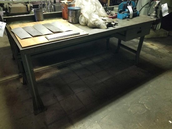 Steel workbench, 6ft