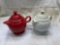 (2) Fiesta tea pots
