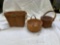 (3) Longaberger baskets