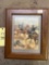 Civil War Print in oak frame