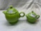 Fiesta tea pots- discontinued color chartreuse