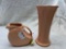 Fiesta disc pitcher and vase- discontinued color apricot