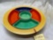 Vintage Fiesta relish tray, 6 pc set