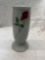 Fiesta Millennium vase with flower- discontinued color pearl gray