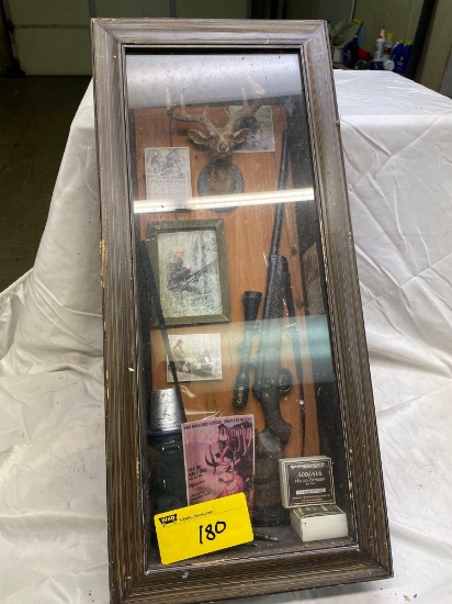 27in x 12in hunting theme shadow box