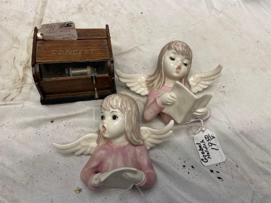 Goebel Huldah angels- music box hand made in Lisbon