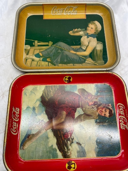 (2) 1940?s Coca Cola tins