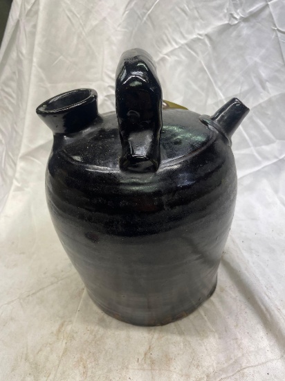Mid 1800?s Albany slip glaze batter jug