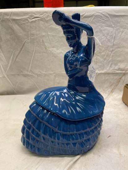 Fiesta dancing lady cookie jar