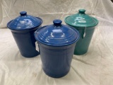 (3) Fiesta canisters