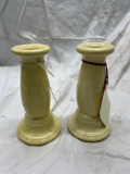 (2) Discontinued Fiesta 6in candle holders