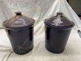 (2) Fiesta canisters