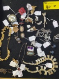 Assorted Vintage Jewelry - Onyx Necklace