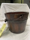 Primitive wood sap bucket