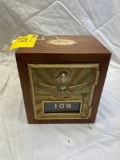 Early post office lock box, combo