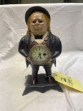 Signed Bradley + Hubbard, Dated 1857 ?John Bull? clock with moving eyes