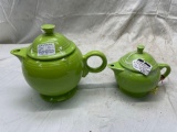 Fiesta tea pots- discontinued color chartreuse