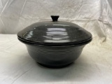 Fiesta covered casserole- discontinued color black