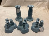Fiesta candle holders- discontinued color periwinkle