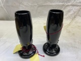 Fiesta bud vases- discontinued color black