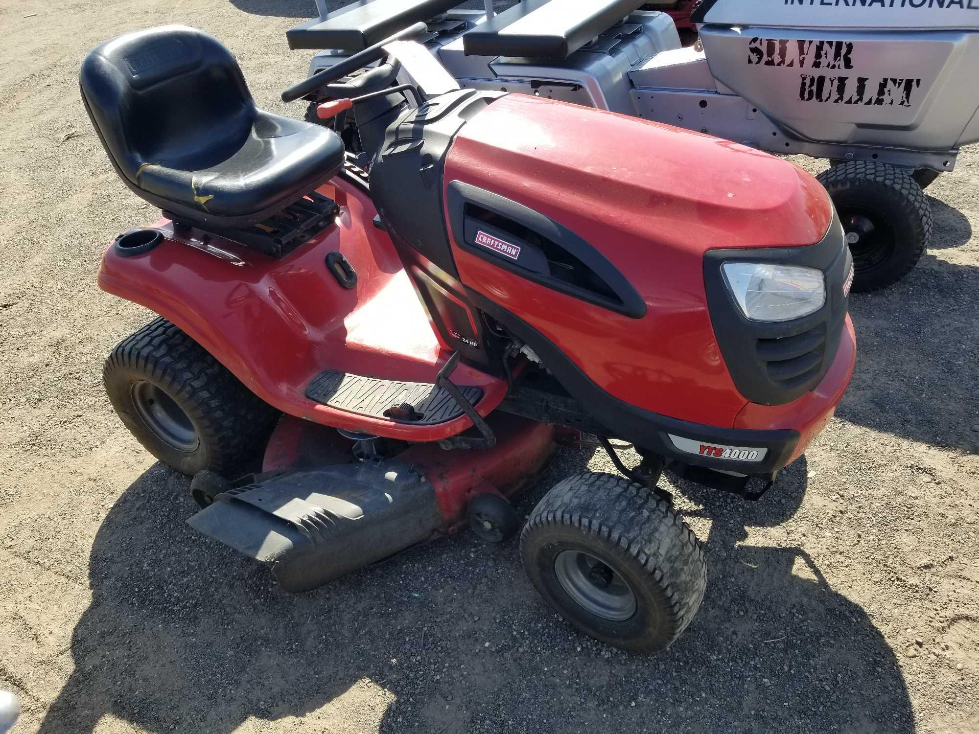 CRAFTSMAN YTS4000 MOWER RUNS Proxibid