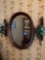 Oval Mirror and Sconces