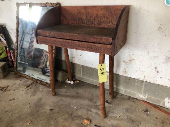 small vintage butcher table