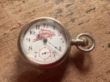 New Era USA Pocket Watch with Train Scene