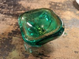 Vintage Murano Style Art Glass Ash Tray