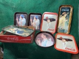 Vintage Coca-Cola Trays and Crate