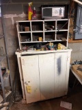 Vintage Cabinet with Contents
