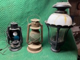 Vintage Lanterns and Post Lamp