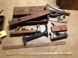 shoe cobbler, level, wood planes, primitives