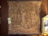 Early Tapestry with Victorian Scene