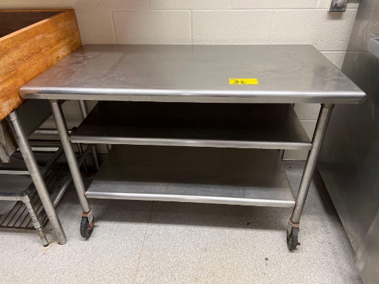 Stainless Rolling Work Table