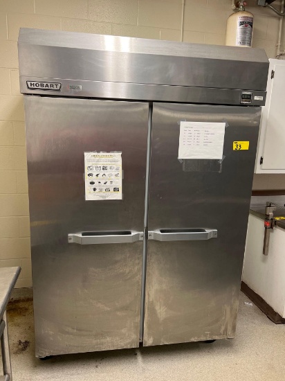 Hobart Double Door Upright Refrigerator