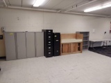 Contents of the Room UD-27 inc. Metal File Cabinets, Bookcase, Folding Table