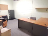 Contents of Room UB 207 inc. Desks, Chairs, file cabinet