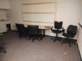 Contents of Room A260 inc. Desks, Chairs, Projector screen, Conference Table