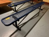 10ft Rubber Coated Locker Room Bench