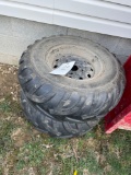 (2) AT25x10- 12 atv tires