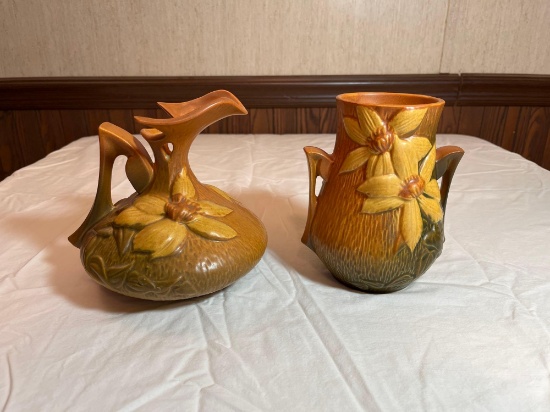 Roseville pottery, 2 pcs