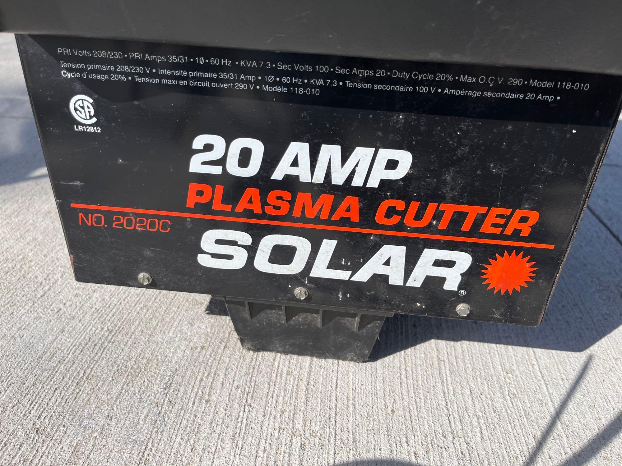 Solar NO. 2020C 20 Amp Plasma Cutter | Proxibid