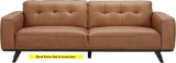 Bigelow Contemporary Modern Leather Sofa